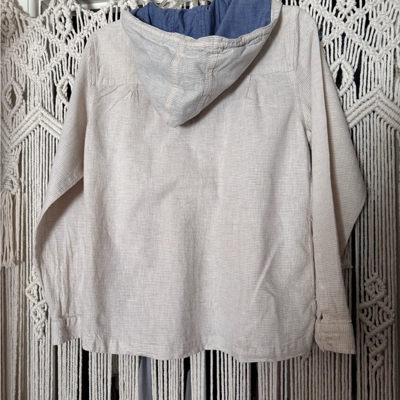 L.L.Bean Cotton Hooded Shirt Women’s Small. - Picture 4 of 5